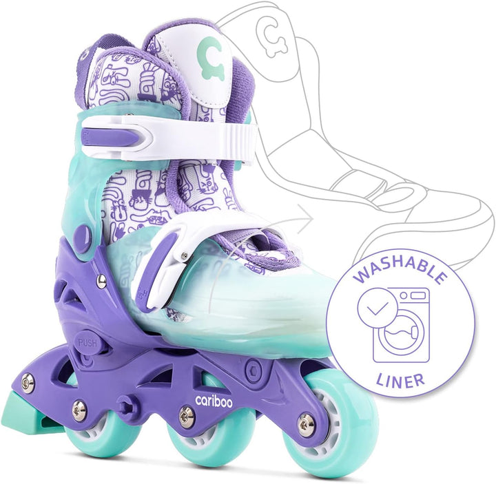 Cariboo Step One Inliner Für Kinder Rollschuhe Lernrollschuhe Kinder Inline Skates Verstellbar Rolle