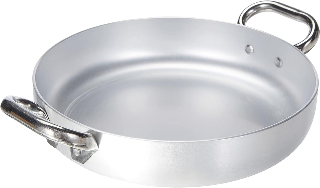 Pentole Agnelli Linea Alluminio Induzione Aluminium Professional 3mm Omelettpfanne mit 2 Griffen, fü