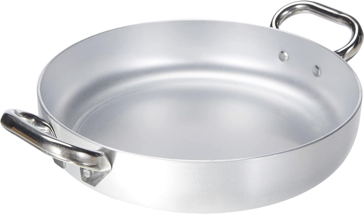 Pentole Agnelli Linea Alluminio Induzione Aluminium Professional 3mm Omelettpfanne mit 2 Griffen, fü