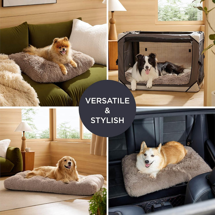 BEDSURE Flauschiges Hundebett Grosse Hunde - 89x58x8 cm Hundebett waschbar für grosse Hunde, rutschf
