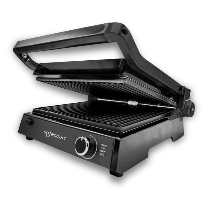 Safecourt Kitchen – Kontaktgrill 4-in-1 – Sandwichmaker, Panini Grill, Tischgrill elektrisch & Toast