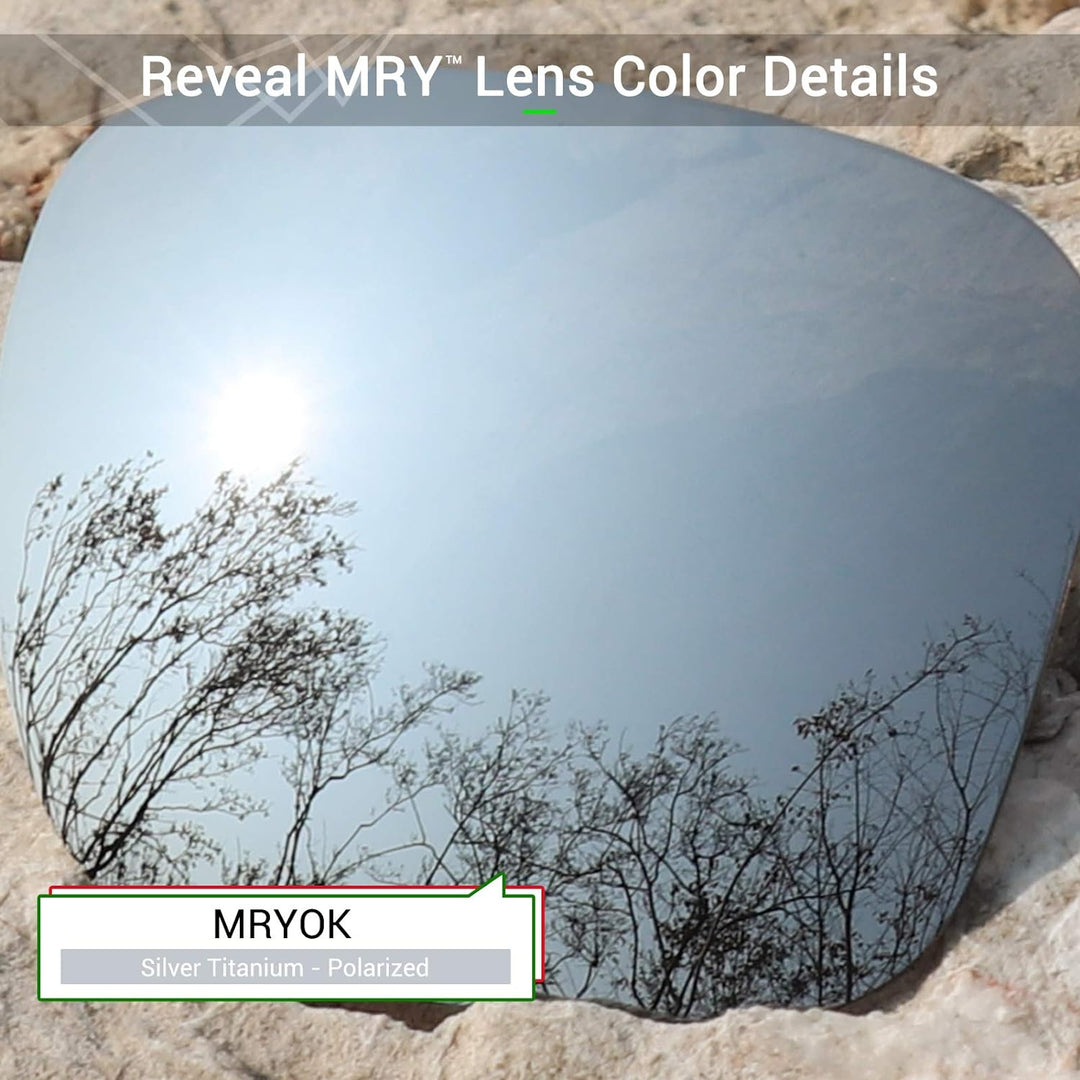 Mryok Ersatzgläser für Oakley Holbrook Metall - Optionen Polarisiert – Silber Titan Mryok, Polarisie