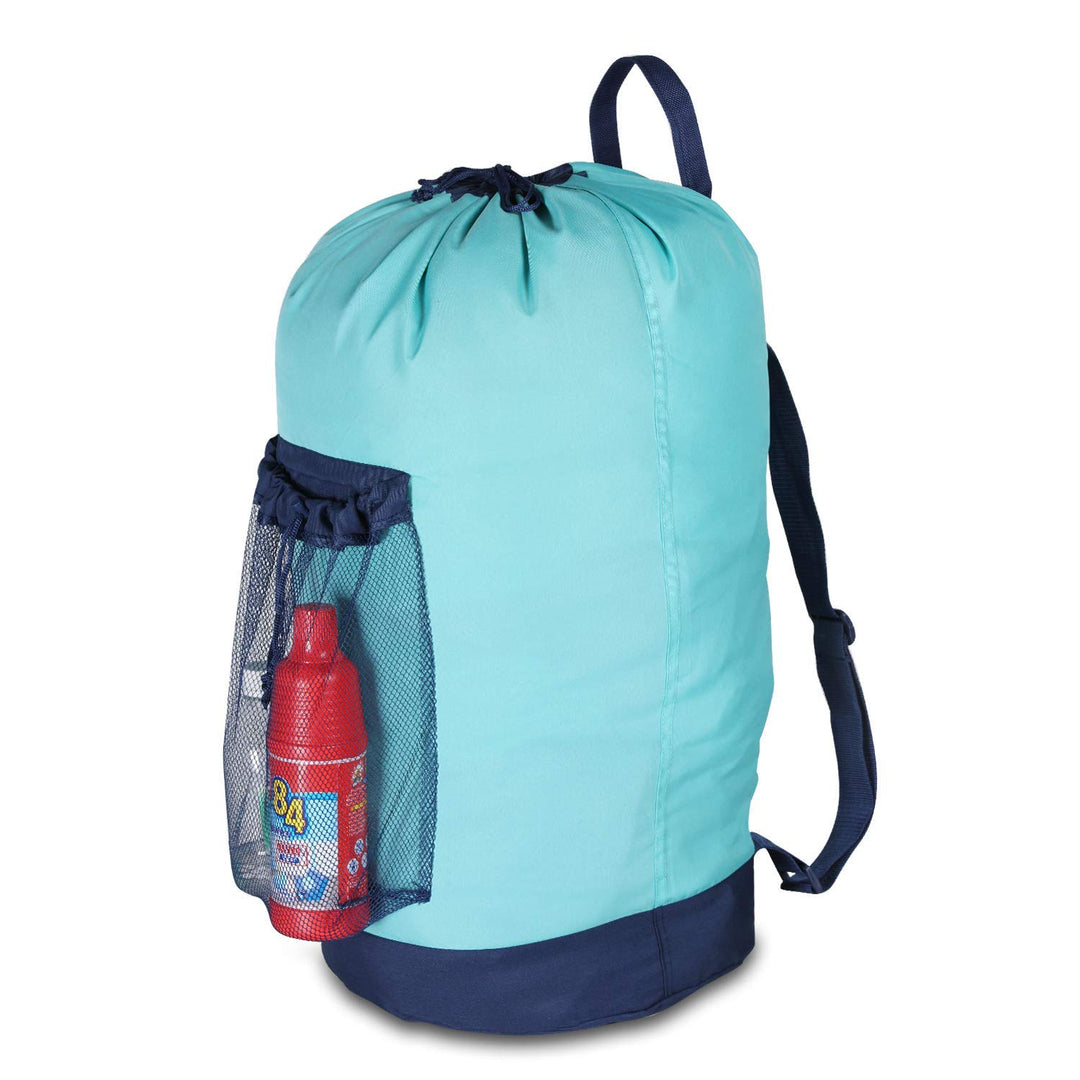Dalykate Backpack Laundry Bag, Laundry Backpack with Shoulder Straps Backpack Clothes Hamper Bag Bla