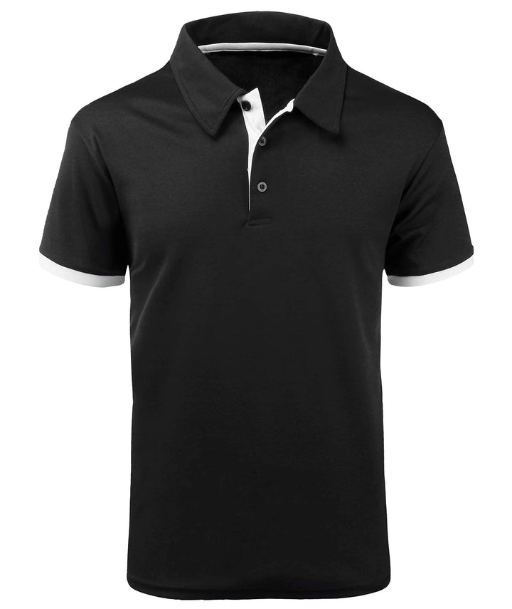 JACKETOWN Polo Shirts Herren Kurzarm Golf Poloshirt Schnelltrocknend Casual Sport Shirt Outdoor Atmu