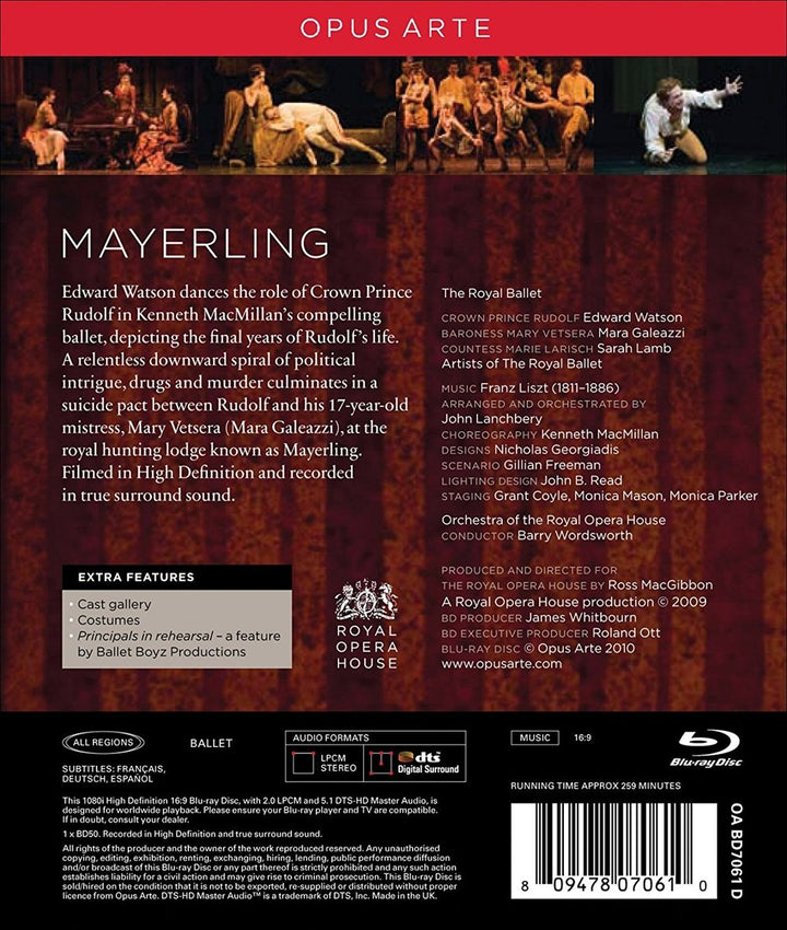 MacMillan: Mayerling, Blu-ray