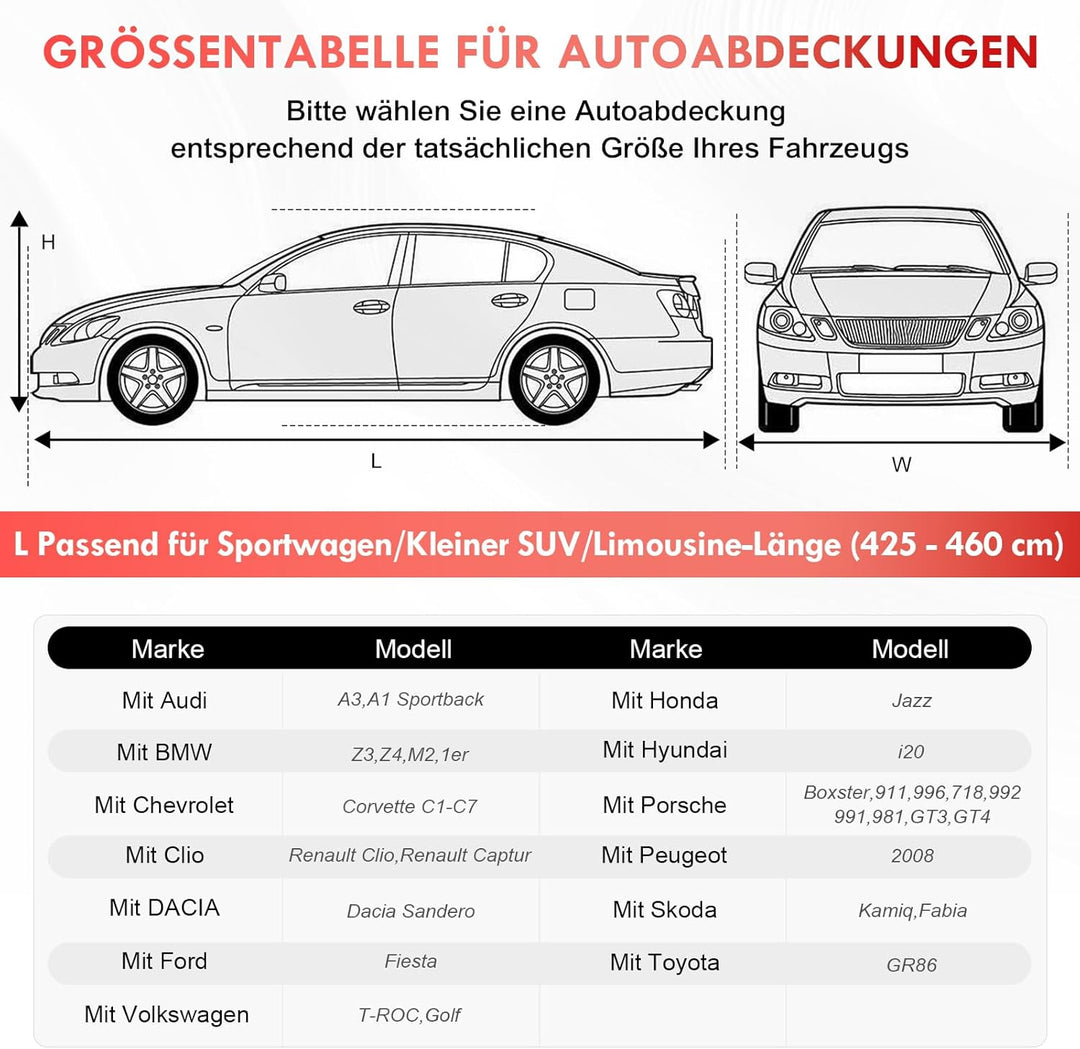 Autoabdeckung Indoor Stretch, Staubdichte Abdeckplane Auto, Autoplane Indoor Winter, Universal Autog