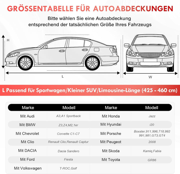 Autoabdeckung Indoor Stretch, Staubdichte Abdeckplane Auto, Autoplane Indoor Winter, Universal Autog