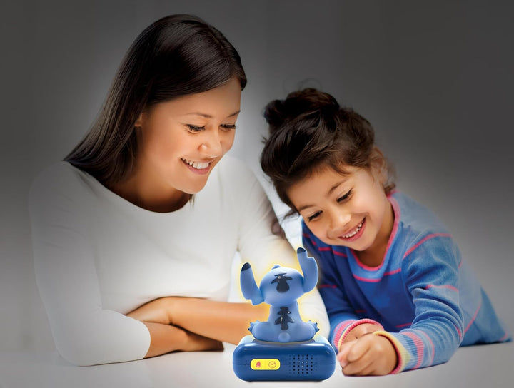 Lexibook, Stitch, Nachtlicht-Wecker, RL800DLXB | Klänge und Melodien, LCD-Display mit Hintergrundbel