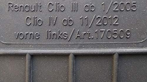 Fussmatten Vorne, Hinten + Tunnel Matte 5er Set für Renault CLIO V 5 seit 2019 Gummi Gummimatten