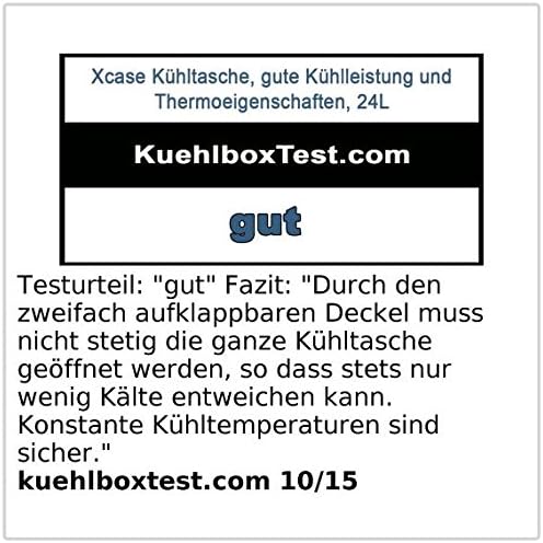 Xcase Kühltasche 12V: Elektrische 12-V-Thermo-Kühltasche, 24 l (Kühltasche Auto, 12 Volt Kühltasche,