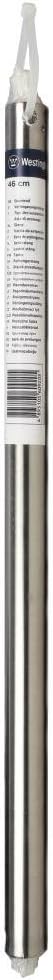 Westinghouse Lighting 6560140, Verlängerungstange, Metall, gebürstetes Chrom, 46 x 2.18 x 2.18 cm