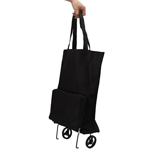 Yosoo Health Gear Leichter Zusammenklappbarer Einkaufswagen, Klappwagen mit Rädern, Wiederverwendbar