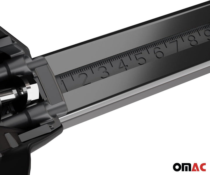 OMAC Dachträger Grundtäger kompatibel mit VW Polo 2021-2025 50kg Stahl Schwarz 2tlg