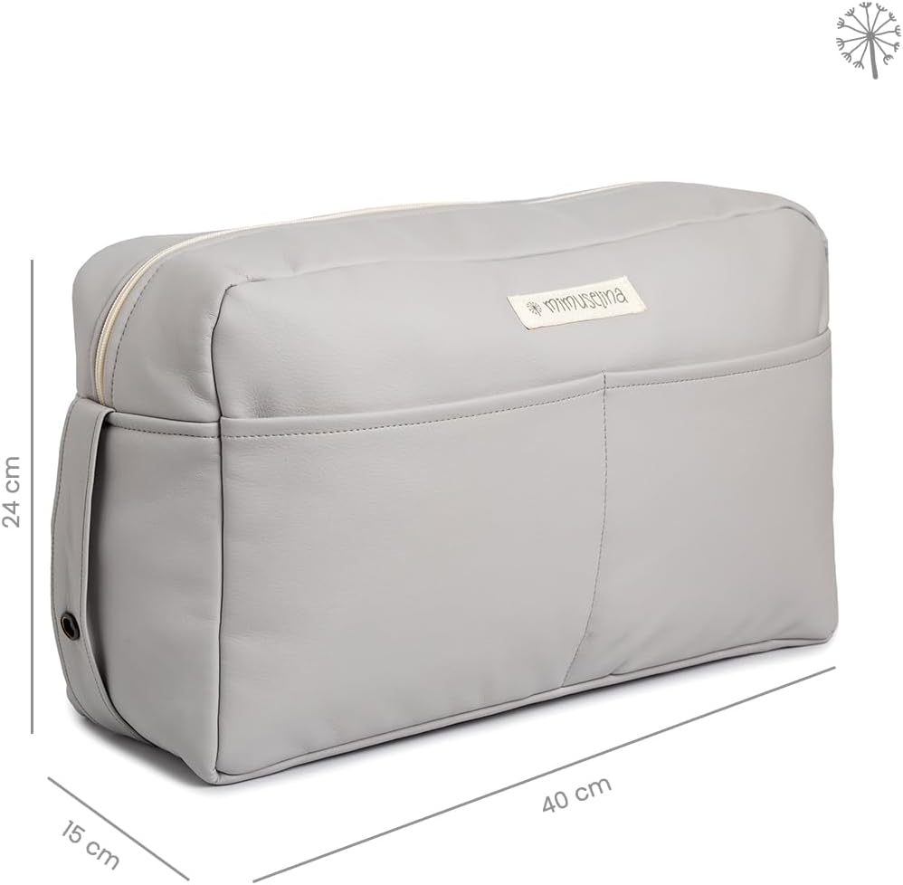 MIMUSELINA Kinderwagen Organizer mit grossem Fassungsvermögen Kinderwagentasche mit + 7 Fächern - Wi