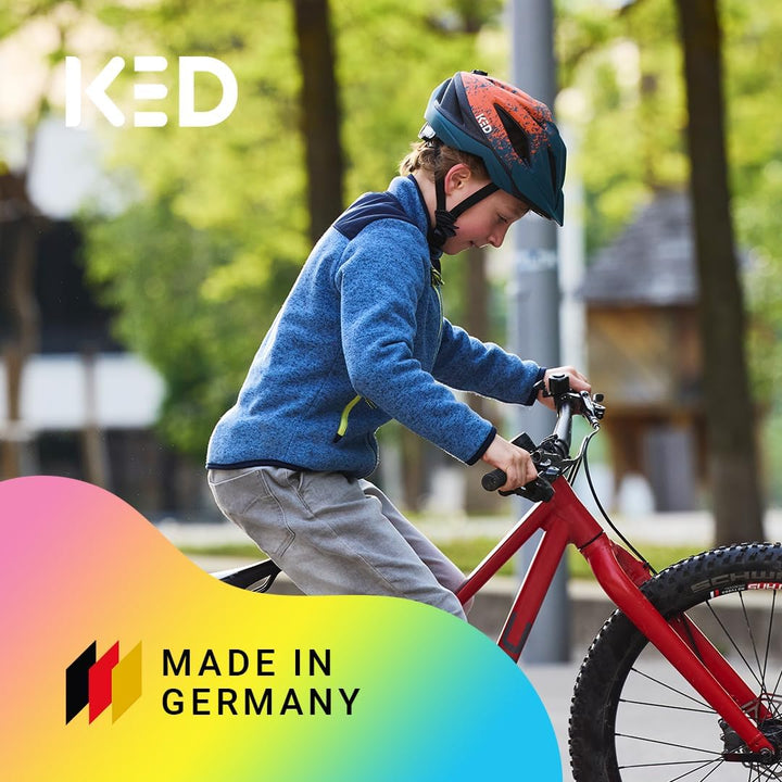 KED Street Jr. Pro Kinder Fahrrad Helm matt blau 2023 S (49-55cm), S (49-55cm)