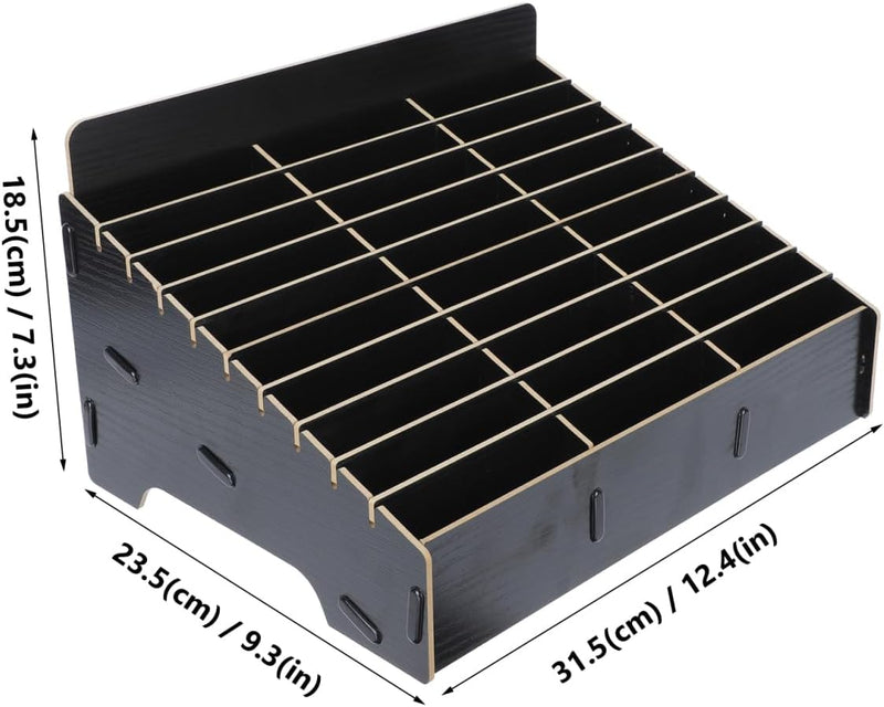 TOPBATHY Handy-Aufbewahrungsbox 30-Fächer- -Handy-Desktop-Organizer Telefonmanagement-Aufbewahrung M