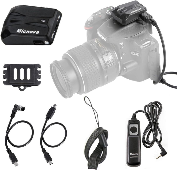 Micnova GPS Receiver Geotagger mit Fernauslöser für Nikon DSLR-Kameras