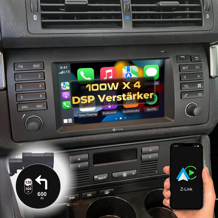 DYNAVIN Android Autoradio Navi für BMW 5er E39 1996-2003 Range Rover 2002-2004, 7 Zoll OEM Radio mit