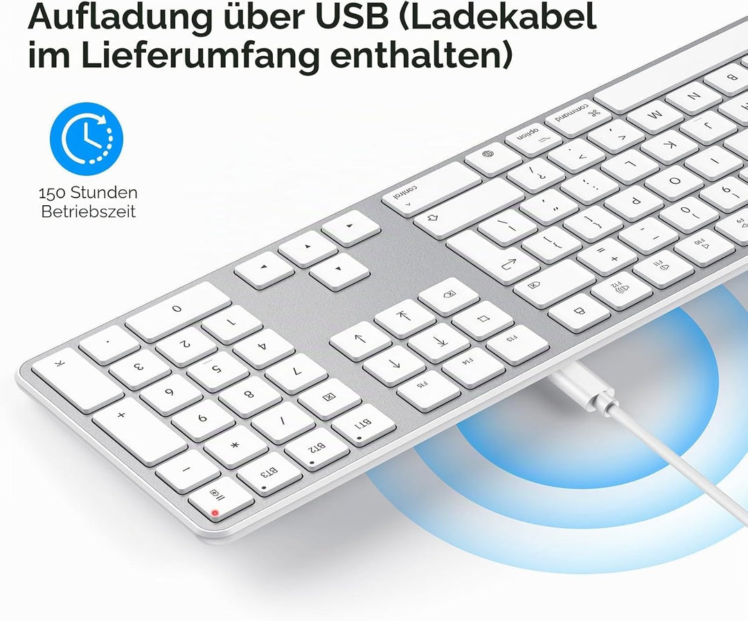 OMOTON Kabellose Bluetooth-Tastatur und Maus für Mac (MacBook Air/MacBook Pro/iMac/iMac Pro), wieder