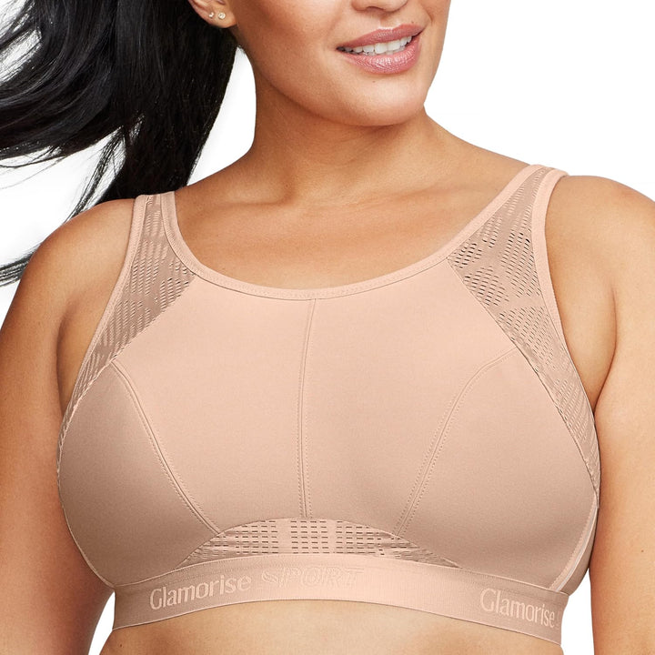 Glamorise Damen Sports Bra, Undurchsichtige 75C Haut, 75C Haut