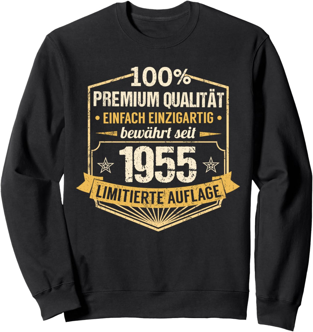 69. Geburtstag Mann Frau 69 Jahre 1955 Deko Lustig Geschenk Sweatshirt
