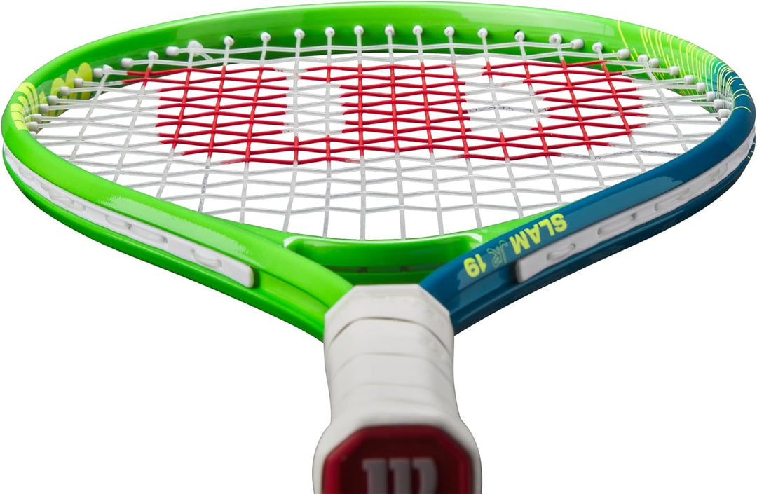 Wilson Slam Junior 19 Boys Tennis Racket Red/Yellow Strung 205g L 19", 19"