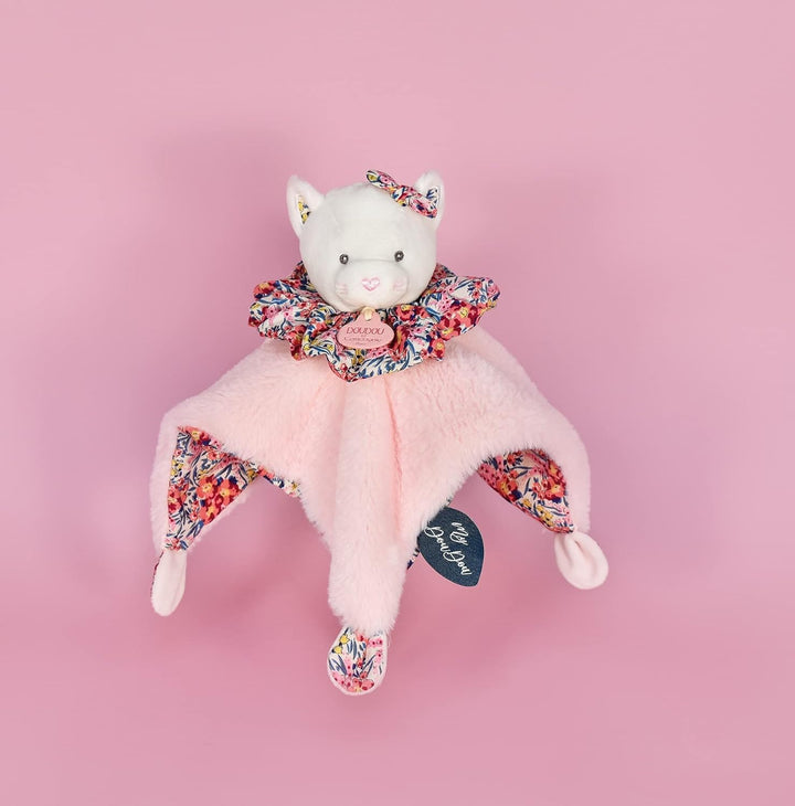 Doudou et Compagnie - DC3933 Kuscheltier mit Kugel, Rosa, 25 cm Rosa Katze, Rosa Katze