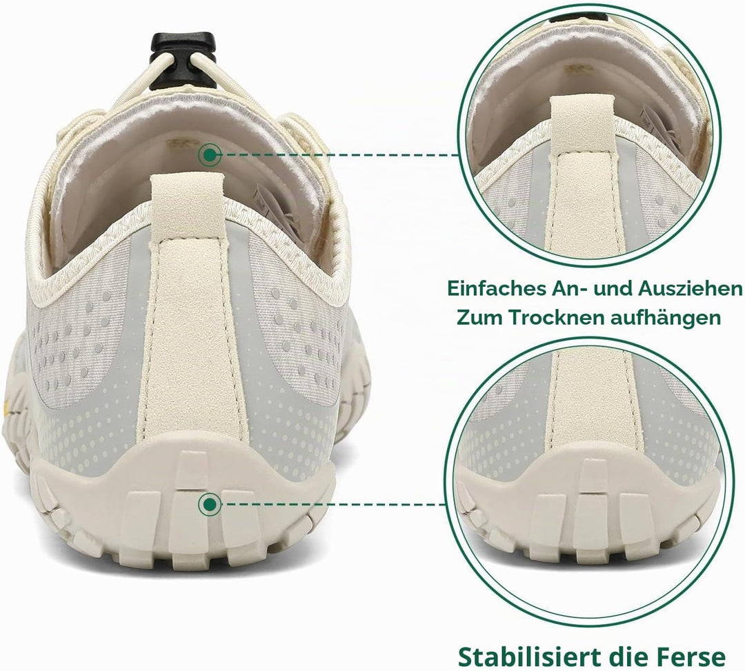 SAGUARO Herren Damen Barfussschuhe - Atmungsaktiv rutschfest Barfussschuhe - mit Breite Zehenbox und