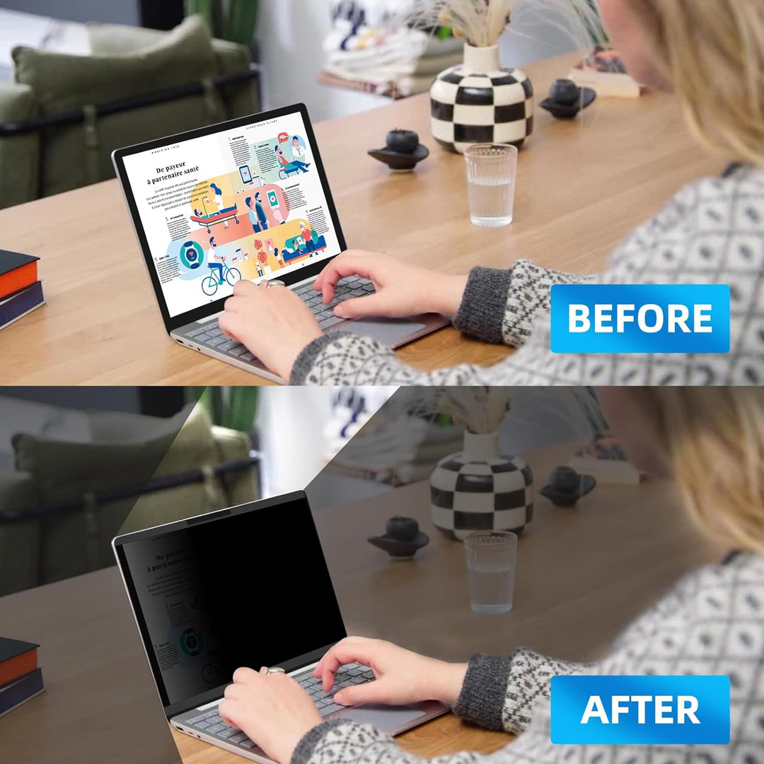 PYS 12,4 Zoll Surface Privacy Screen Protector Magnetischer abnehmbarer Sichtschutzfilter für Surfac