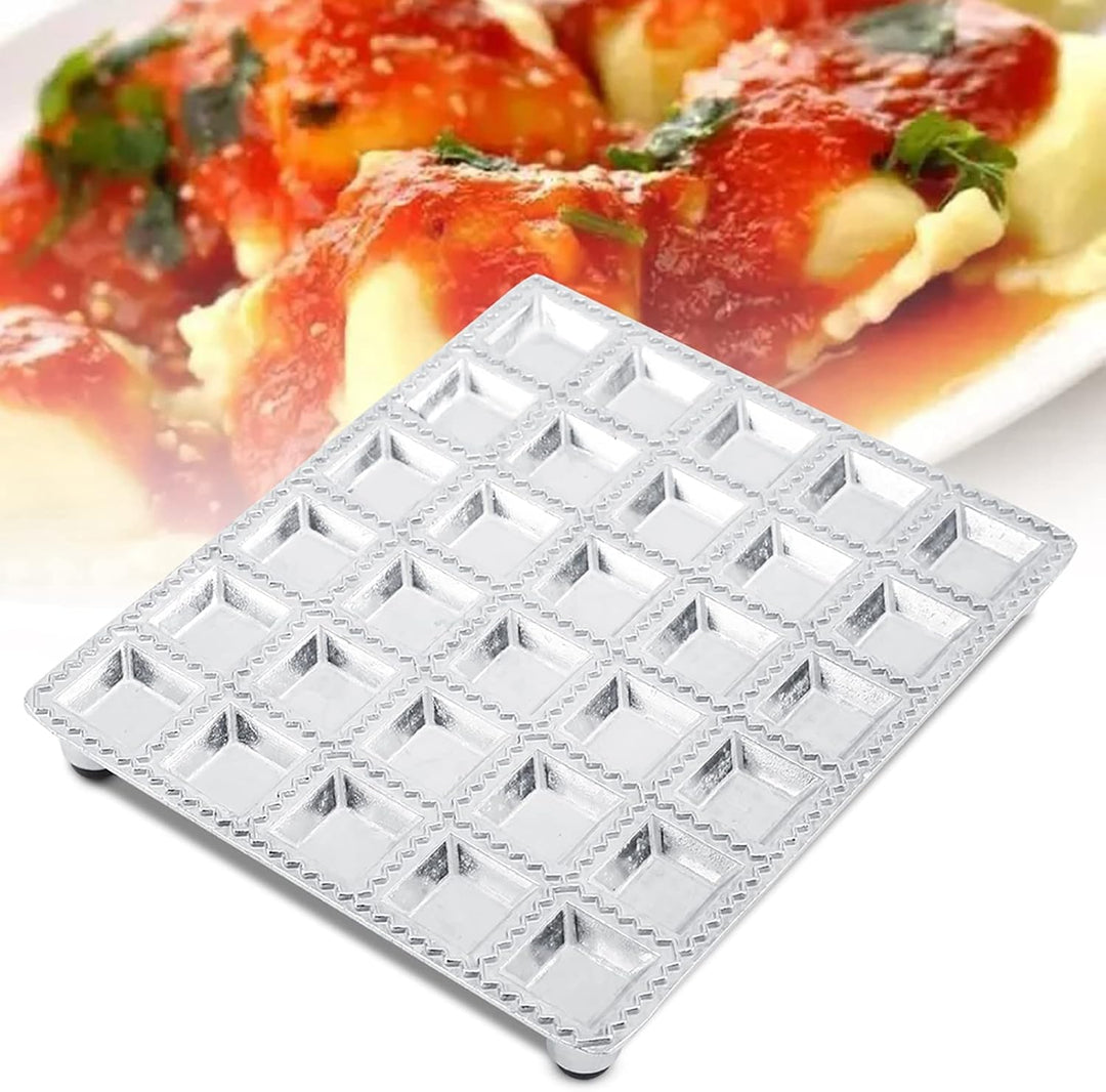 30 Löcher Knödelform, Edelstahlknödelhersteller Ravioli-Hersteller Pelmeni-Hersteller Knödelform, mü