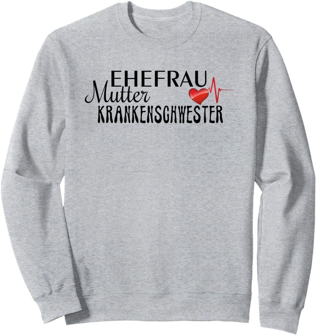 Ehefrau Mutter Krankenschwester - Herzkurve 1 - Fan Fun Sweatshirt