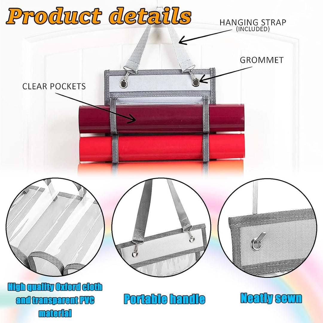 Begpoee Vinyl-Rollen-Organizer, Vinylrollenhalter Wandhalterung, Vinyl Rollenhalter, Vinyl Organizer
