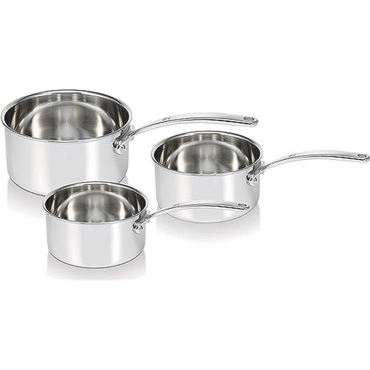 Beka 13416974 Tri-Lux Stielkasserollenset, Edelstahl, Silber, 37.5 x 21.5 x 18 cm