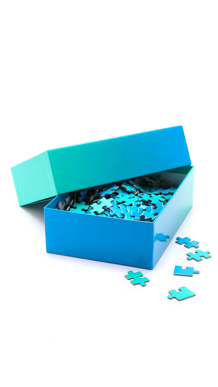 AREAWARE Gradient Puzzle – Blau/Grün Blau / Grün, Blau / Grün