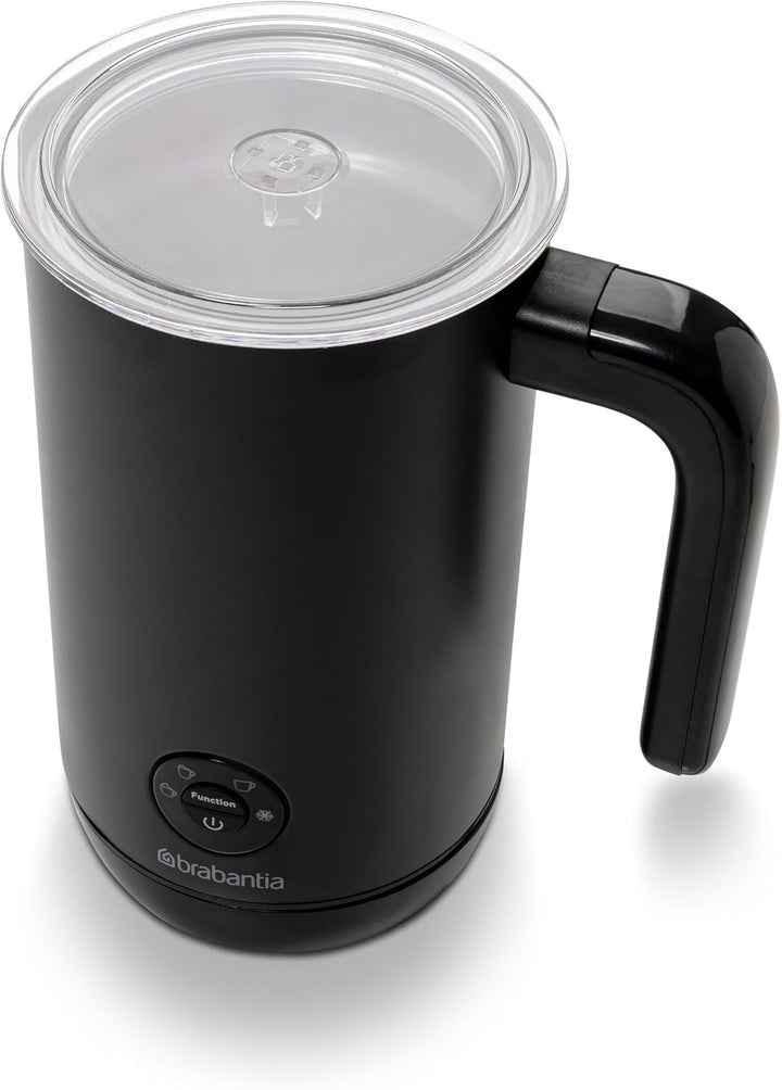 Brabantia Milchaufschäumer Elektrisch 4-in-1, Automatische Milchschäumer, für Heisser und Kalter Mil