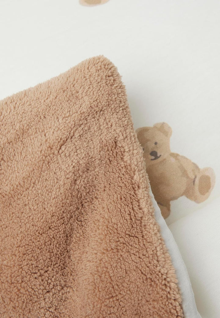 Jollein Krabbeldecke für Baby - Teddy Bear - Bio-Baumwolle - Laufgittereinlage - 75x95 cm - Spieldec