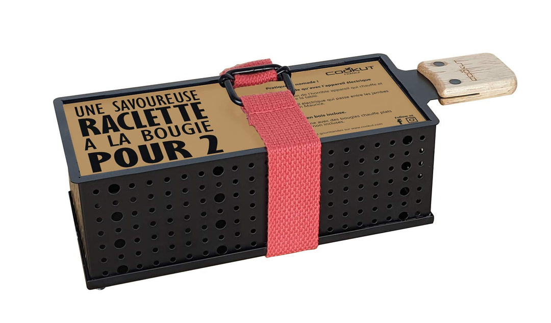 COOKUT - LUMI - Raclette mit Kerze für 2 Personen - Schmelzen Sie Ihren Käse in 3 Minuten - Raclette