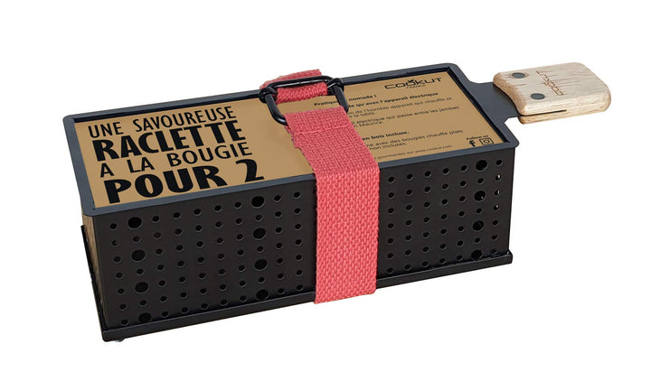 COOKUT - LUMI - Raclette mit Kerze für 2 Personen - Schmelzen Sie Ihren Käse in 3 Minuten - Raclette