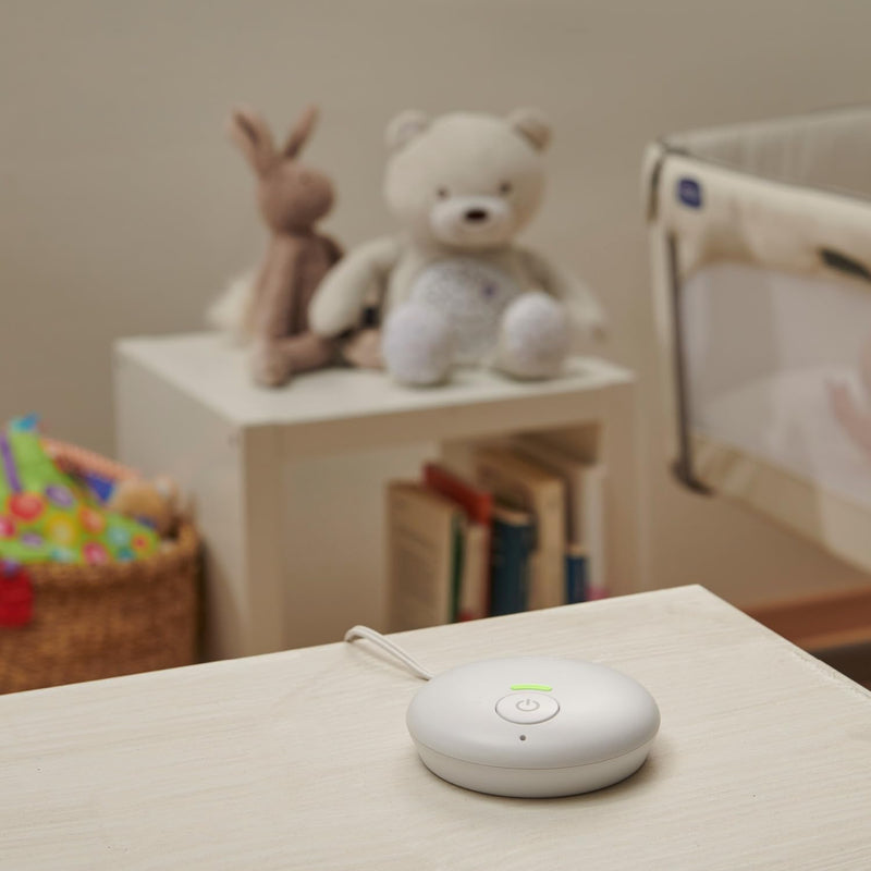 Chicco Audio Babyfon für Kleinkinder mit DECT-Technologie und Bunten LED-Lampen, Baby Monitor 300 m