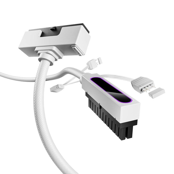 AsiaHorse Hydrus 24Pin PSU Kabelverlängerung R, PC 24 Pin Sleeved Cable für 24 Pin ATX [18AWG] Netzt