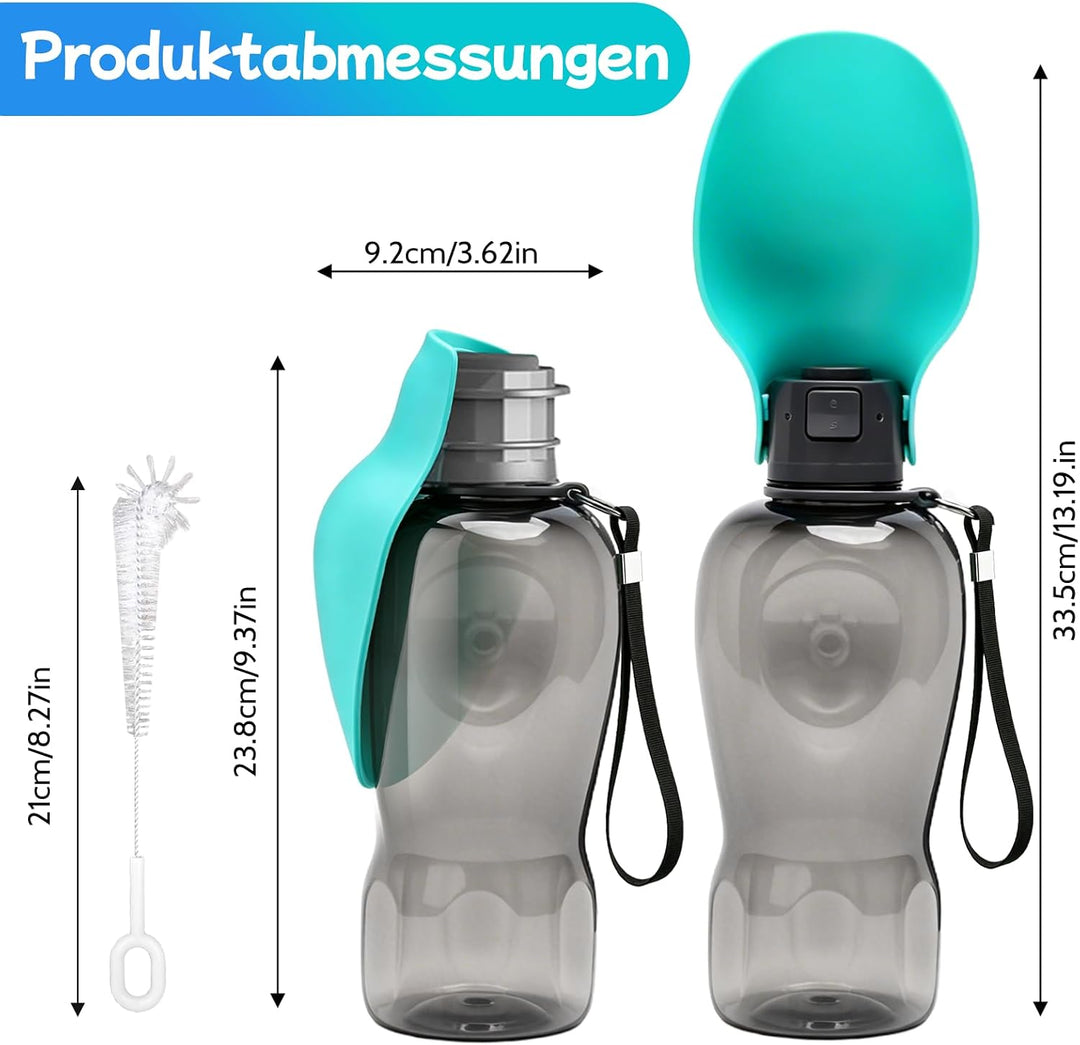 Hundetrinkflasche für unterwegs, Trinkflasche Hunde für Unterwegs | 800ML Trinkflasche Hunde Unterwe
