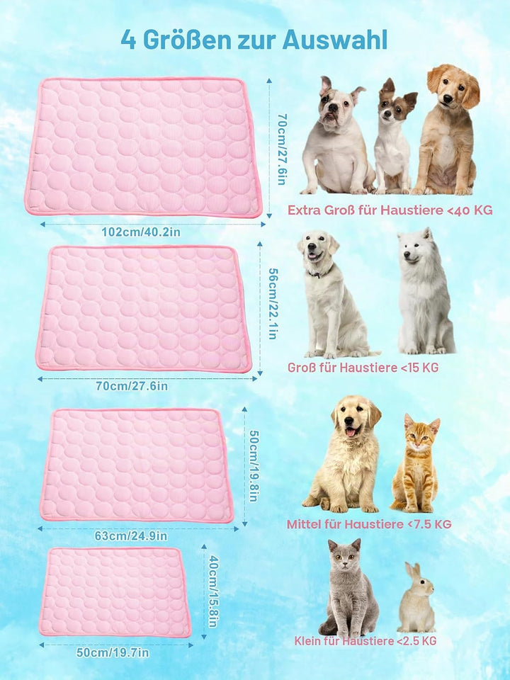 Pet Kühlmatte Cool Matte für Hunde ungiftig Ice Seide Material Hundematte Geben Ihrem Hund oder Katz