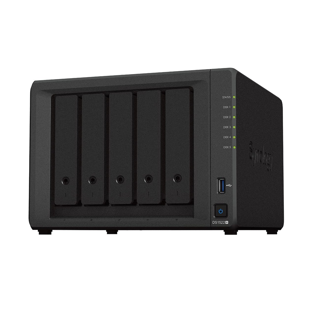 Synology 5-Bay DiskStation DS1522+ (Diskless) 5-bay; 8GB DDR4 DS1522+ DiskStation, 5-bay; 8GB DDR4 D