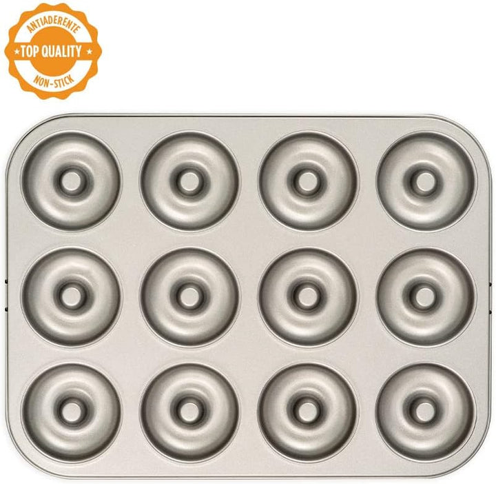 Decora 0070041 ANTIHAFT BACKFORM 12 DOUGHNUT Ø 7 CM - 35,5 X 26,5 X 2,5 H CM