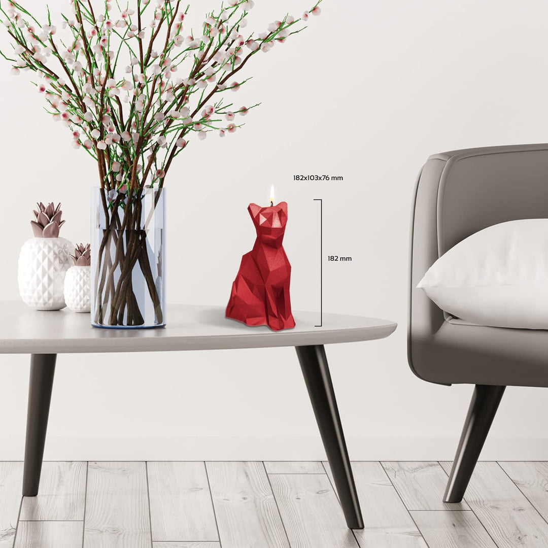 Candellana Handmade Cat Low-Poly Kerze Geschenk- Lustig - Dekorative Kerze - Home Décor - Geschenke