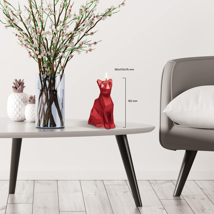 Candellana Handmade Cat Low-Poly Kerze Geschenk- Lustig - Dekorative Kerze - Home Décor - Geschenke