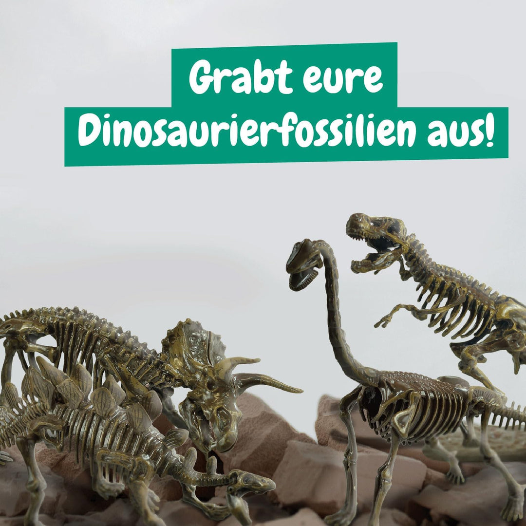 Science4you Dino Ausgrabungsset 4 in 1 für Kinder - Dino Spielzeug, 4 Dinosaurier Ausgraben - Fossil