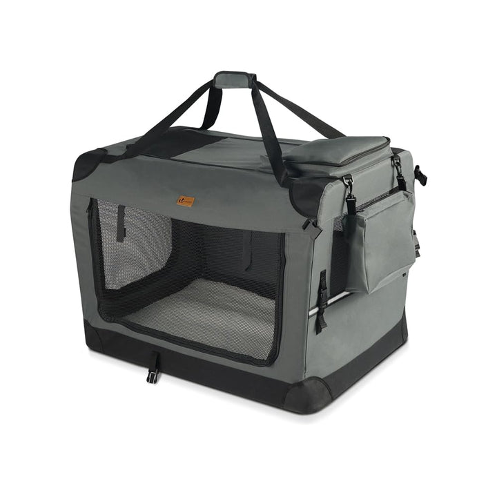 VOUNOT Hundebox faltbar, Transportbox Katze Hunde, Hundetasche, Oxford-Gewebe, Netzstoff, Atmungsakt