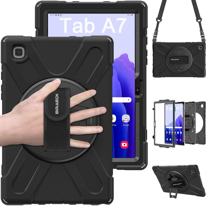 BRAECN für Galaxy Tab A7 Hülle - Samsung Tab A7 10.4" 2020/2022 Schwarz | Stossfeste Schutzhülle, 36