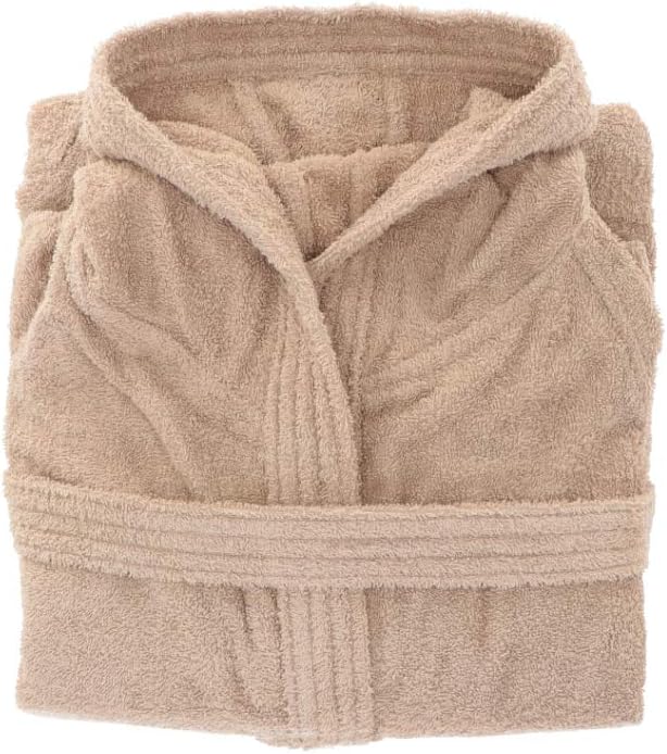 Gabel 09300 703 Bademantel für Erwachsene, 100% Baumwolle. 1x1x1 cm beige, beige
